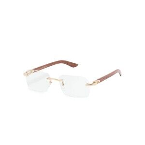Cartier CT0453o-004 Eyeglasses Gold Brown Metal